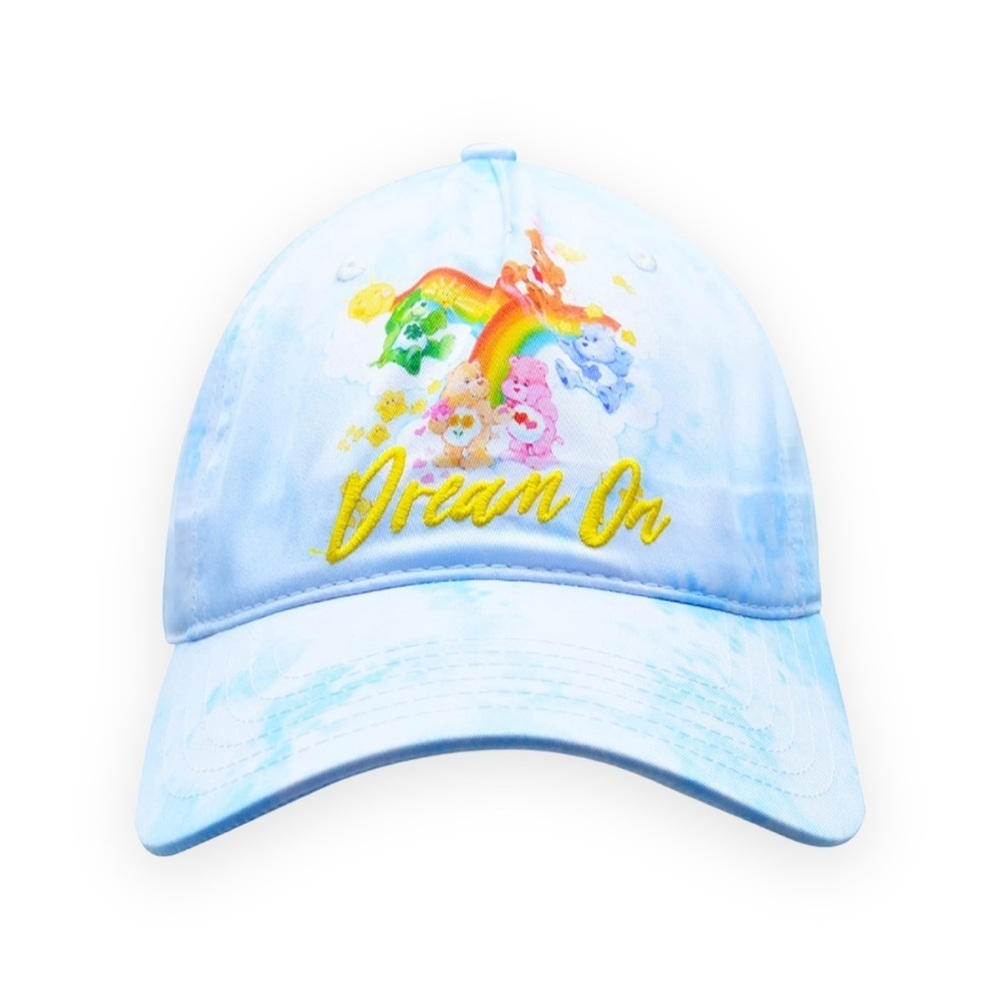 Care Bears Hat 40th Anniversary Dream On Baseball Cap‎ Baby Blue Tie Dye NWT New